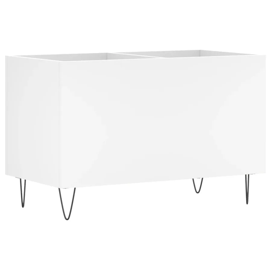 Armoire à disques blanc 74,5x38x48 cm bois d'ingénierie - 6