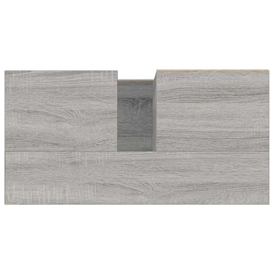 Armoire de bain sonoma gris 65x33x60 cm bois d'ingénierie - 8