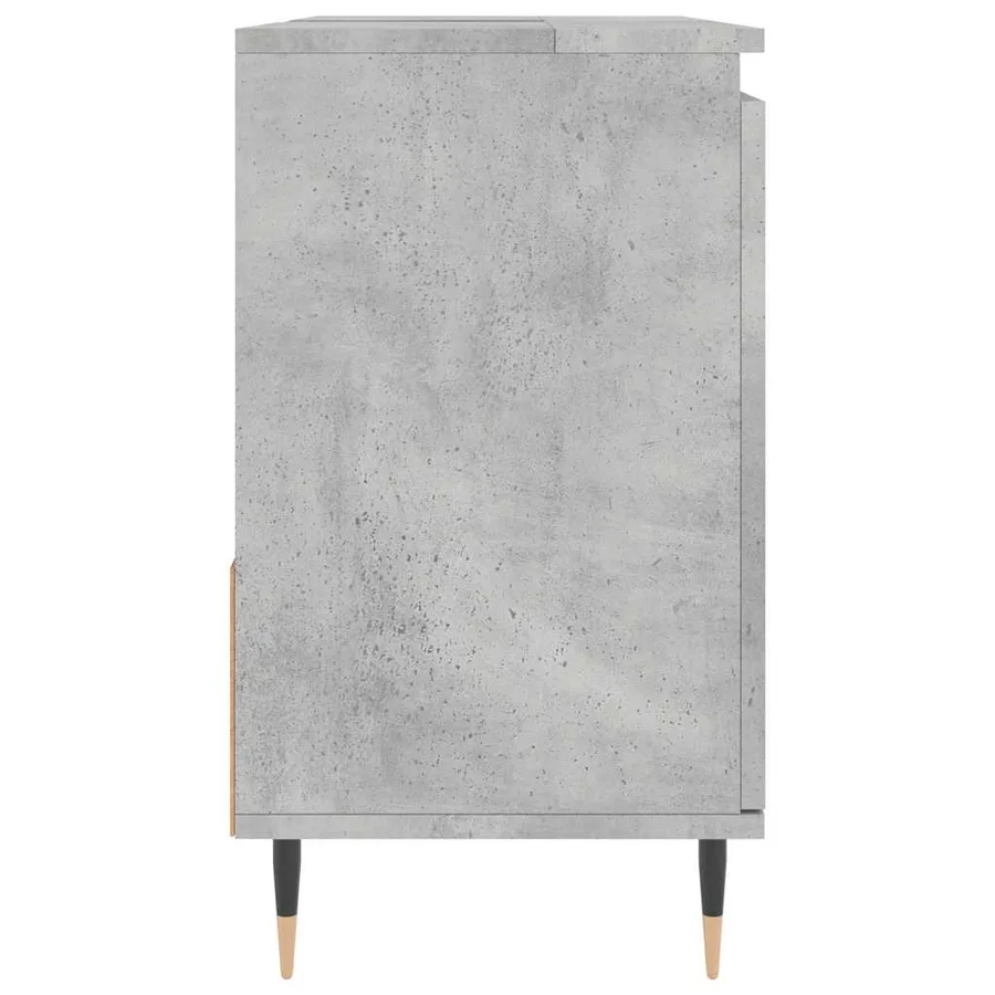 Armoire de salle de bain gris béton 65x33x60 cm - 6