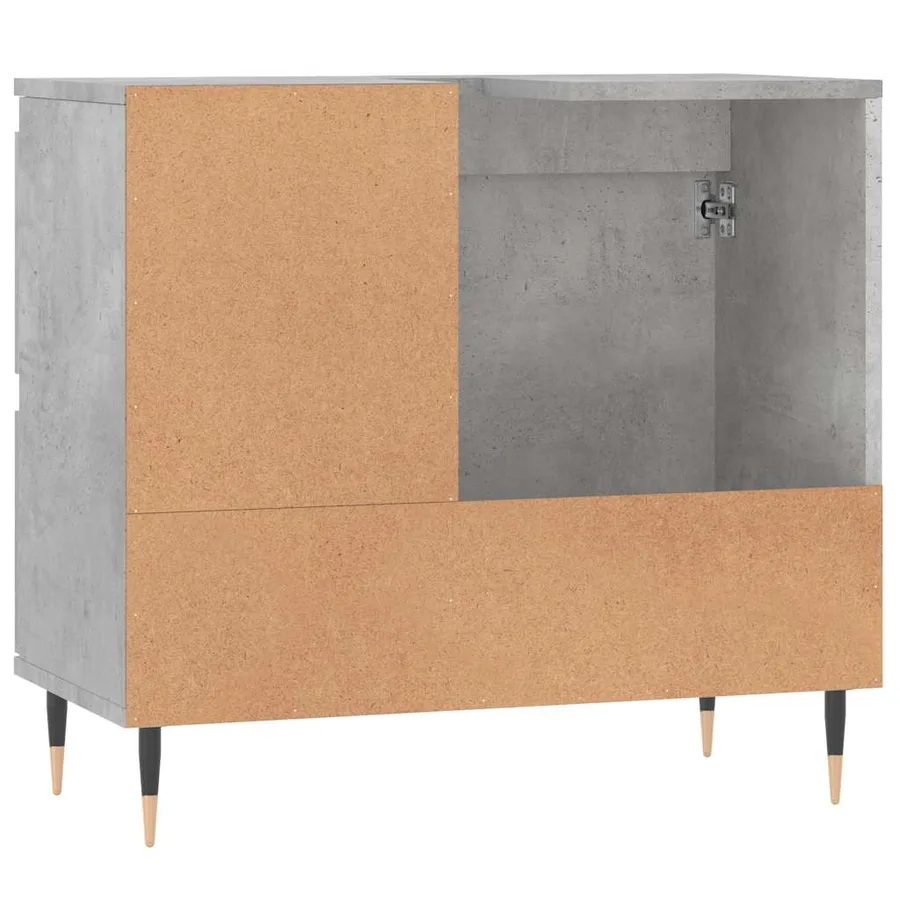 Armoire de salle de bain gris béton 65x33x60 cm - 7