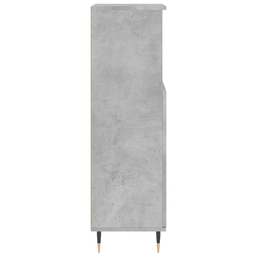 Armoire de salle de bain gris béton 30x30x100 cm - 7