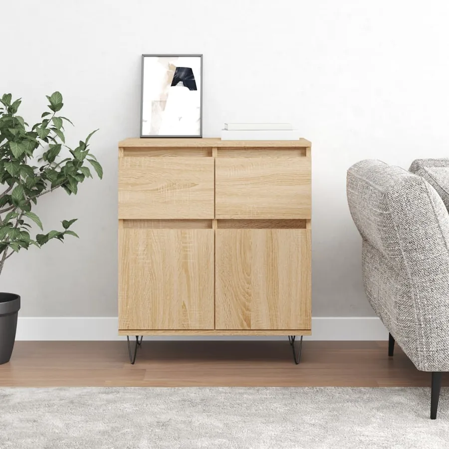 Buffet Chêne sonoma 60x35x70 cm Bois d'ingénierie