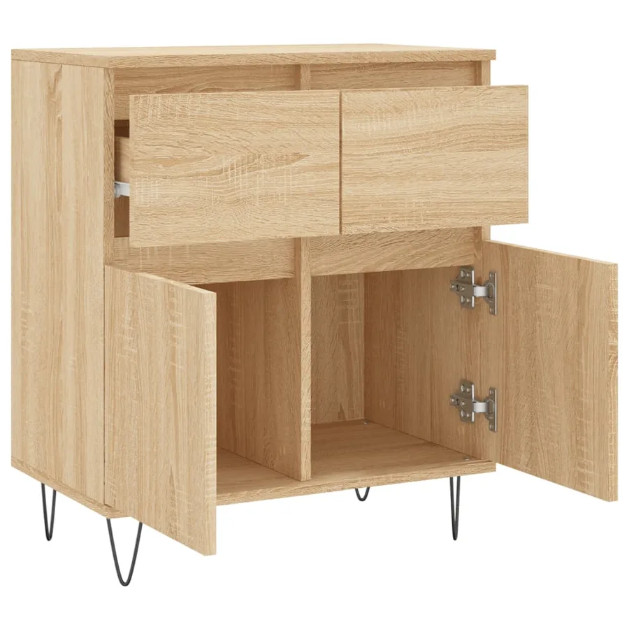 Buffet Chêne sonoma 60x35x70 cm Bois d'ingénierie - 6