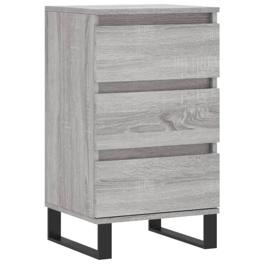 Buffet sonoma gris 40x35x70 cm bois d'ingénierie - 2