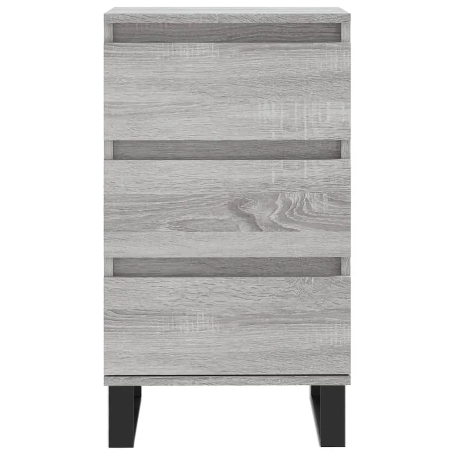 Buffet sonoma gris 40x35x70 cm bois d'ingénierie - 5
