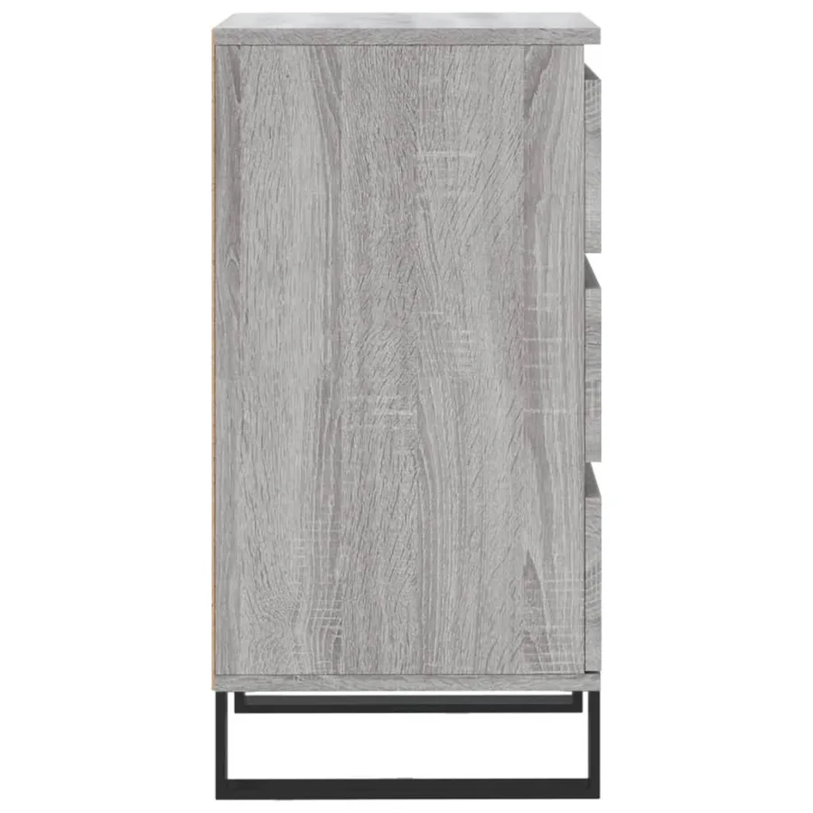 Buffet sonoma gris 40x35x70 cm bois d'ingénierie - 7