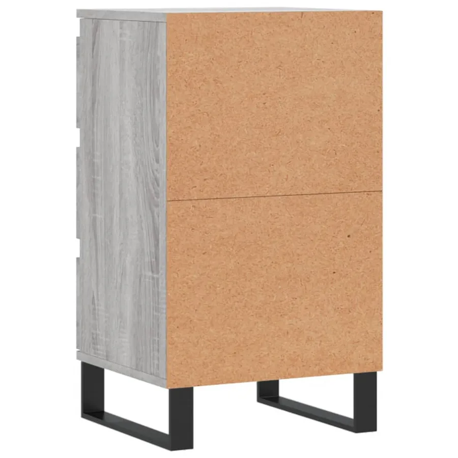 Buffet sonoma gris 40x35x70 cm bois d'ingénierie - 8
