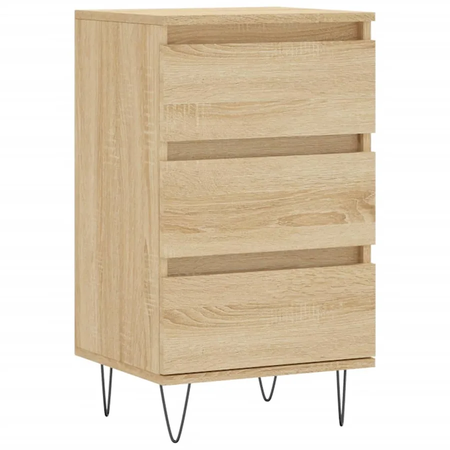 Buffet chêne sonoma 40x35x70 cm bois d'ingénierie - 2