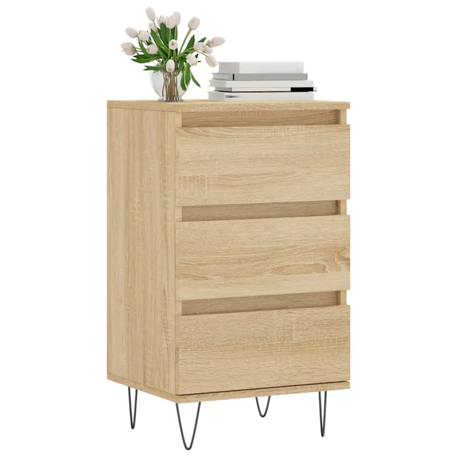 Buffet chêne sonoma 40x35x70 cm bois d'ingénierie - 3