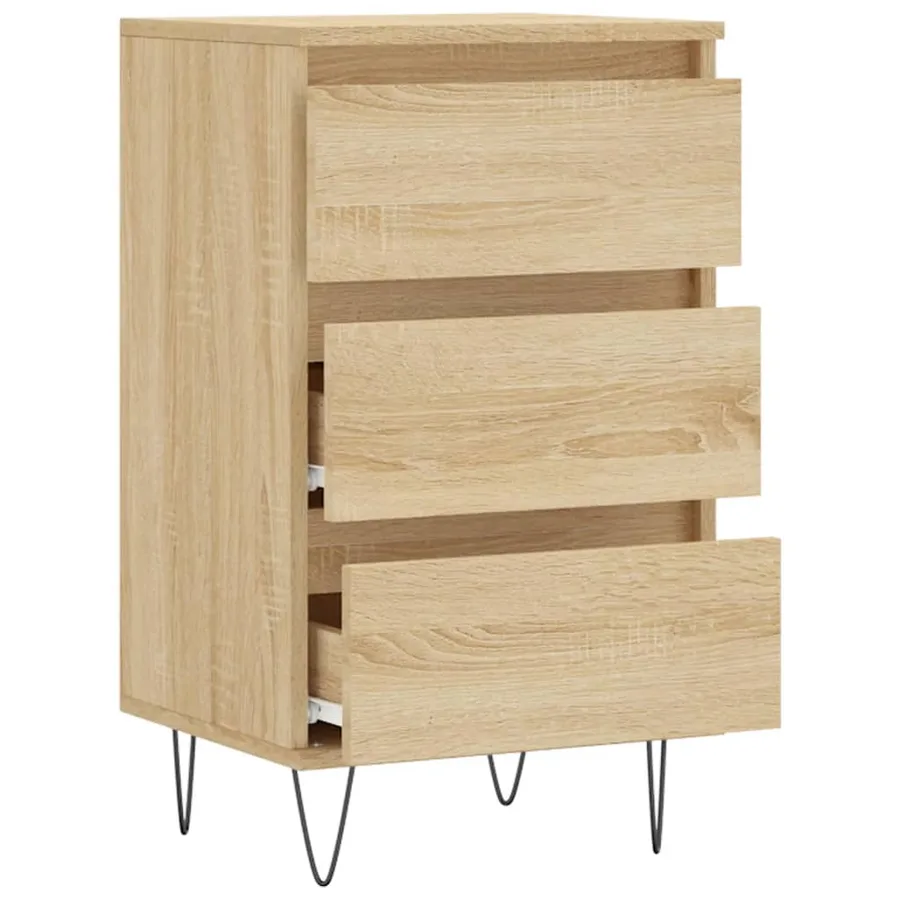 Buffet chêne sonoma 40x35x70 cm bois d'ingénierie - 6