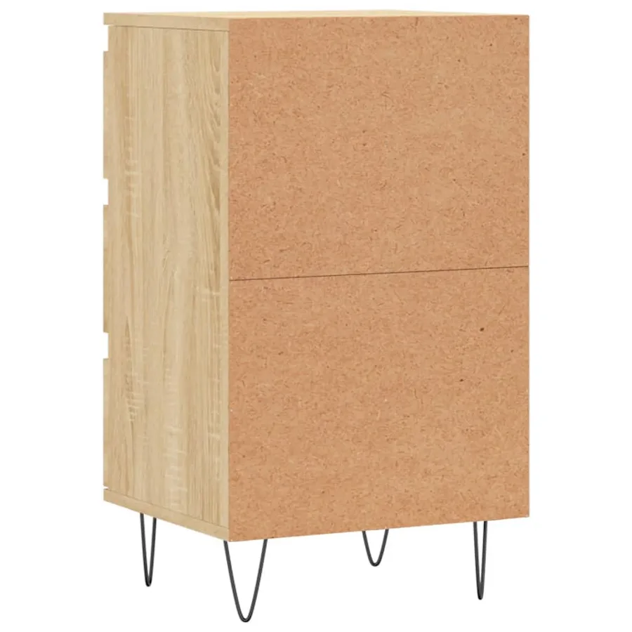 Buffet chêne sonoma 40x35x70 cm bois d'ingénierie - 8