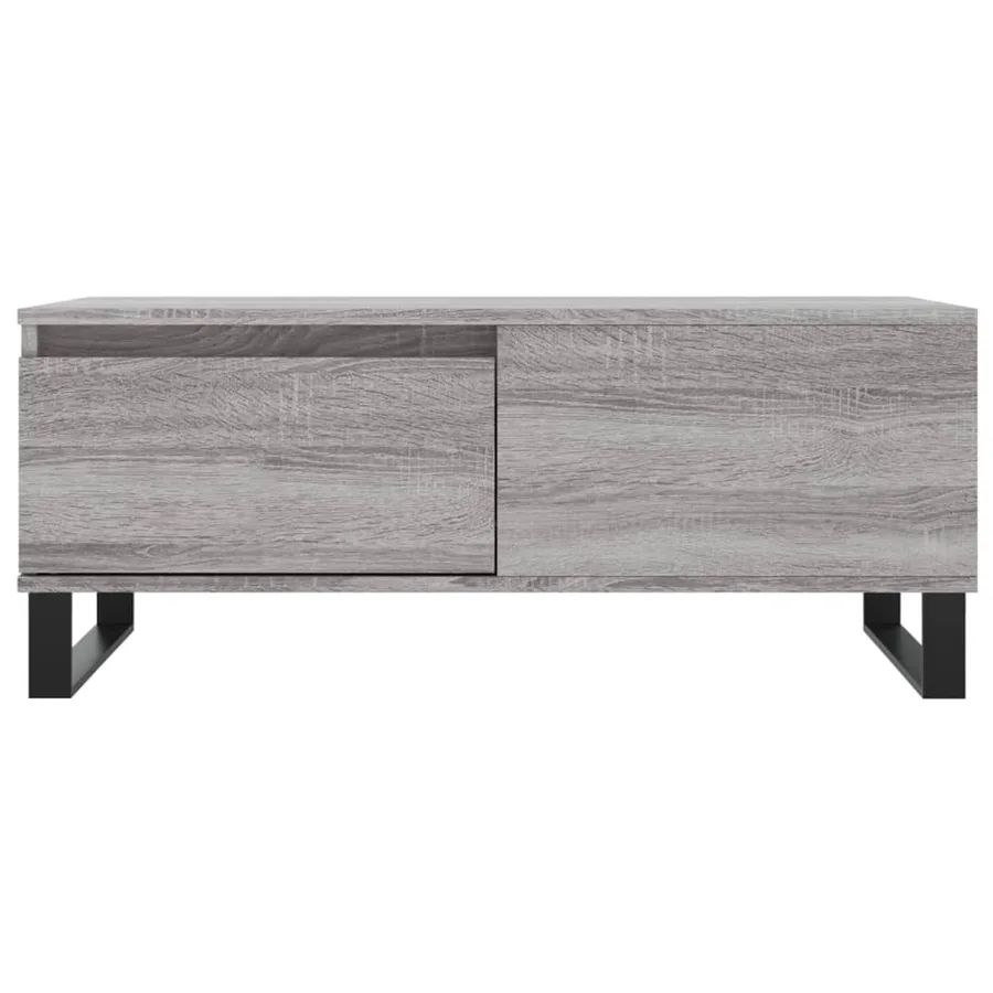Table basse Sonoma gris 90x50x36,5 cm Bois d'ingénierie - 5