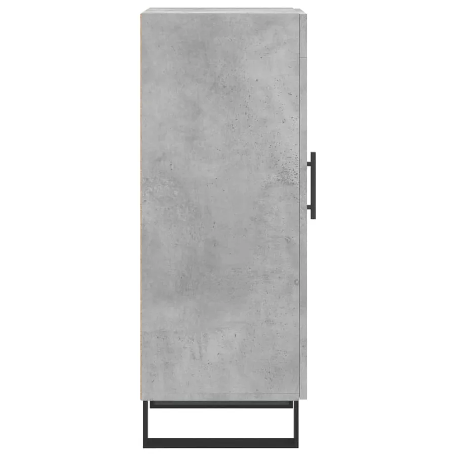 Buffet Gris béton 34,5x34x90 cm Bois d'ingénierie - 7
