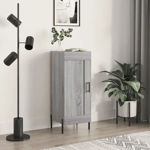Buffet Sonoma gris 34,5x34x90 cm Bois d'ingénierie