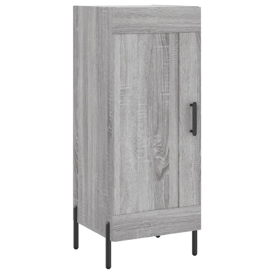 Buffet Sonoma gris 34,5x34x90 cm Bois d'ingénierie - 2