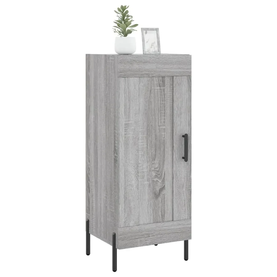 Buffet Sonoma gris 34,5x34x90 cm Bois d'ingénierie - 3