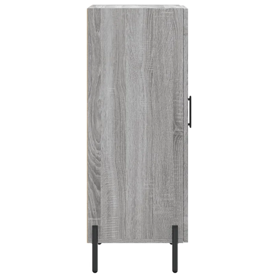 Buffet Sonoma gris 34,5x34x90 cm Bois d'ingénierie - 7