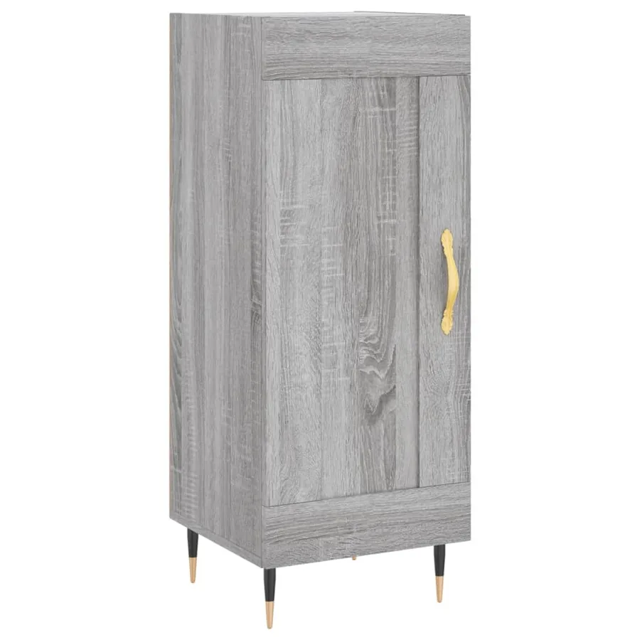 Buffet Sonoma gris 34,5x34x90 cm Bois d'ingénierie - 2