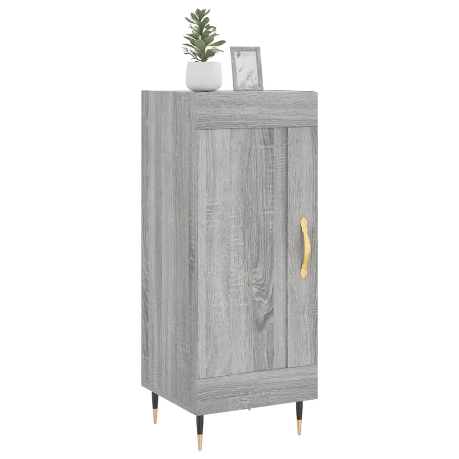 Buffet Sonoma gris 34,5x34x90 cm Bois d'ingénierie - 3