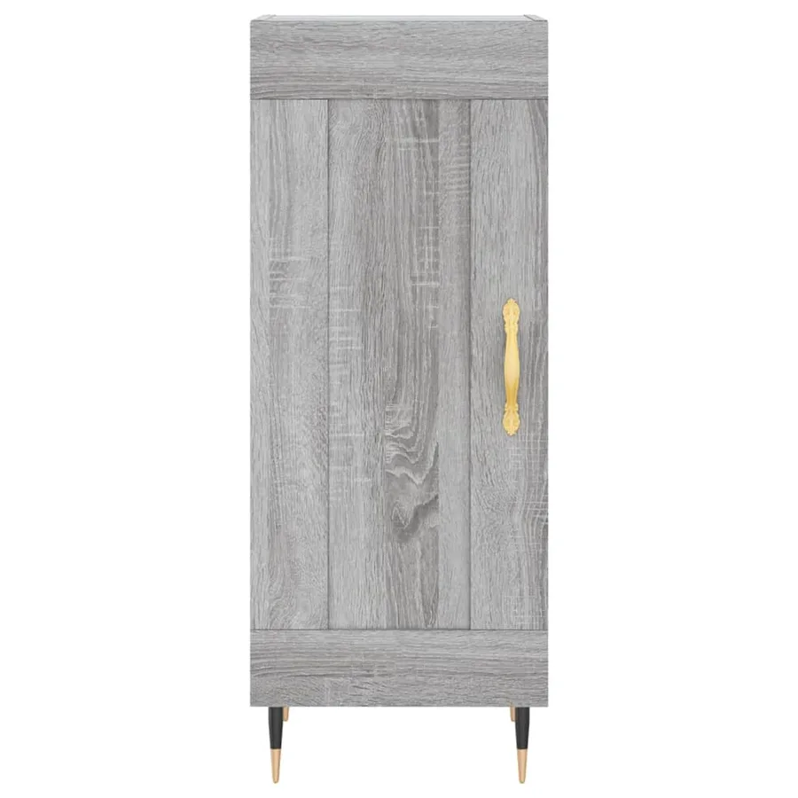 Buffet Sonoma gris 34,5x34x90 cm Bois d'ingénierie - 5