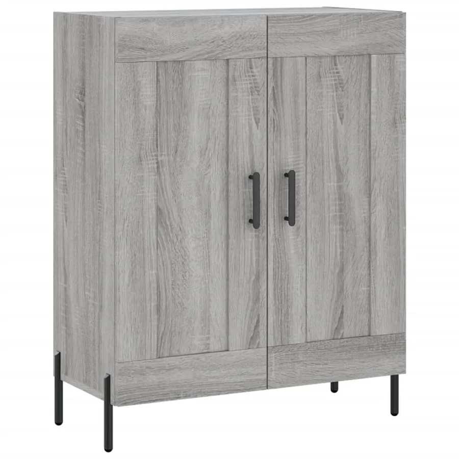 Buffet sonoma gris 69,5x34x90 cm bois d'ingénierie - 2