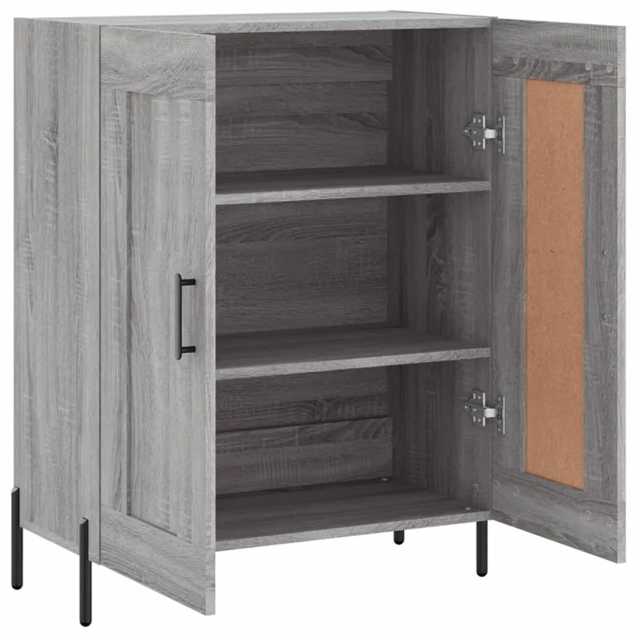 Buffet sonoma gris 69,5x34x90 cm bois d'ingénierie - 6