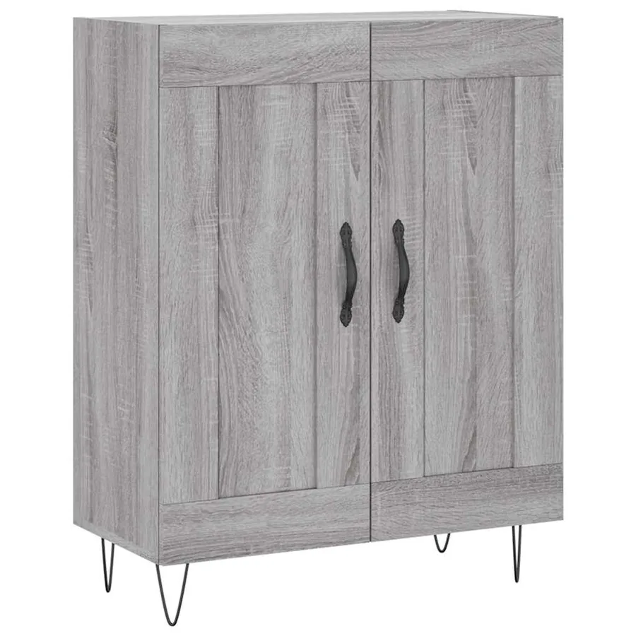 Buffet sonoma gris 69,5x34x90 cm bois d'ingénierie - 2