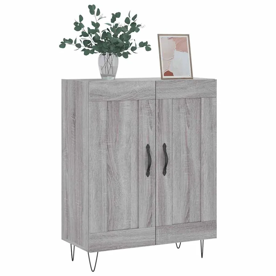 Buffet sonoma gris 69,5x34x90 cm bois d'ingénierie - 4