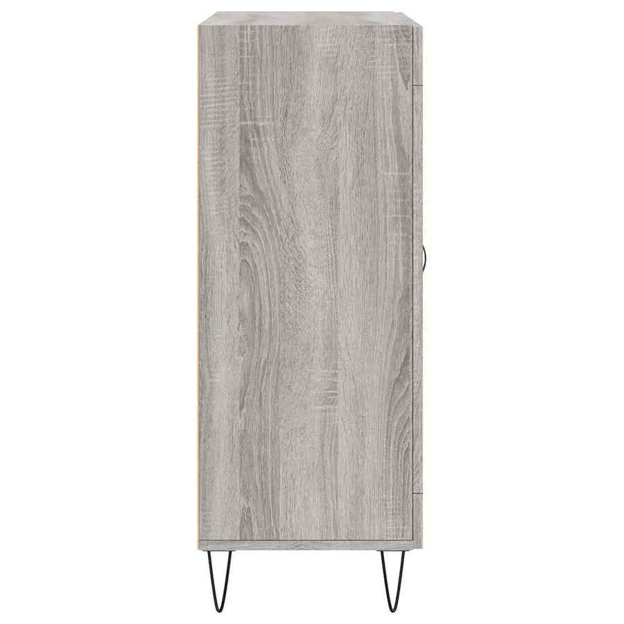 Buffet sonoma gris 69,5x34x90 cm bois d'ingénierie - 7