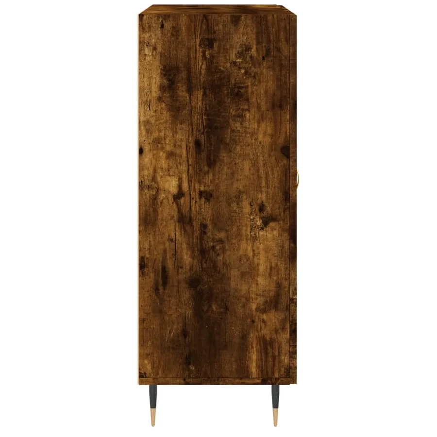 Buffet chêne fumé 69,5x34x90 cm bois d'ingénierie - 7