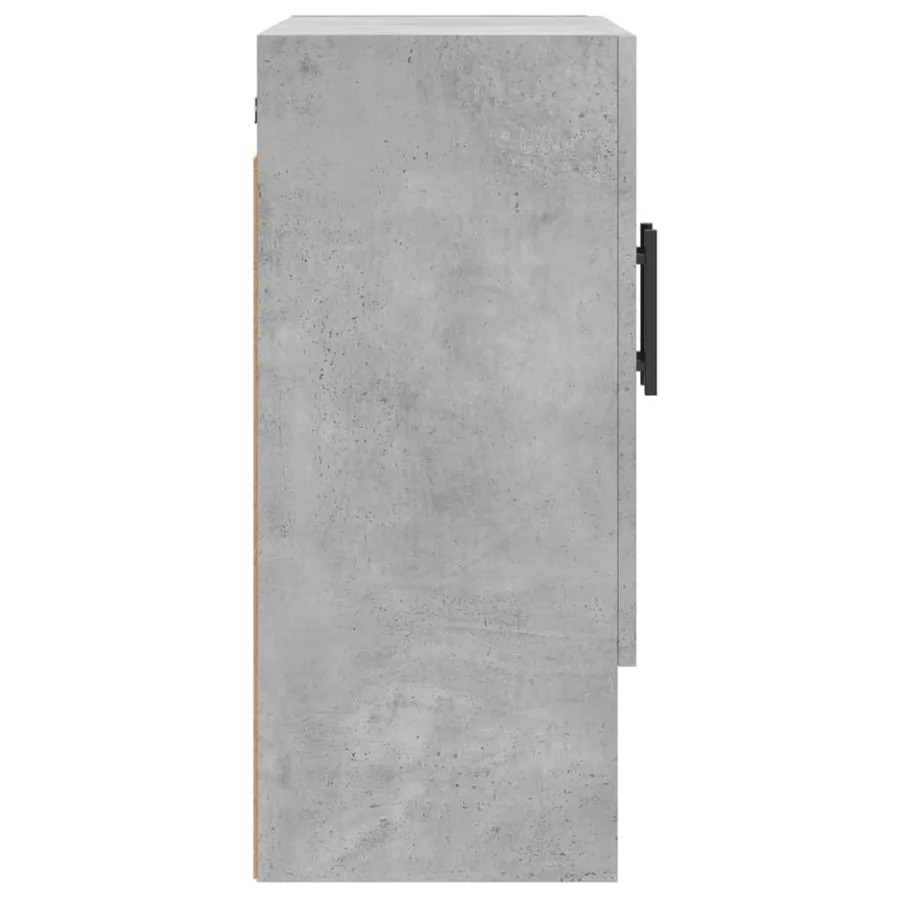 Armoire murale gris béton 60x31x70 cm bois d'ingénierie - 7