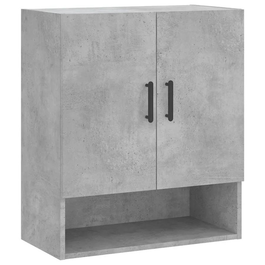 Armoire murale gris béton 60x31x70 cm bois d'ingénierie - 2