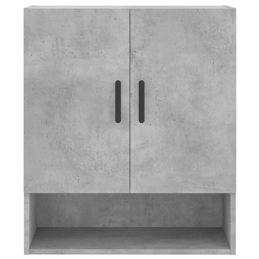 Armoire murale gris béton 60x31x70 cm bois d'ingénierie - 5