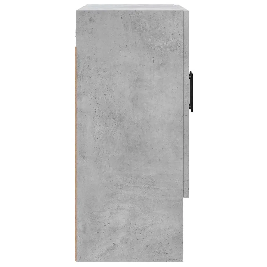 Armoire murale gris béton 60x31x70 cm bois d'ingénierie - 7