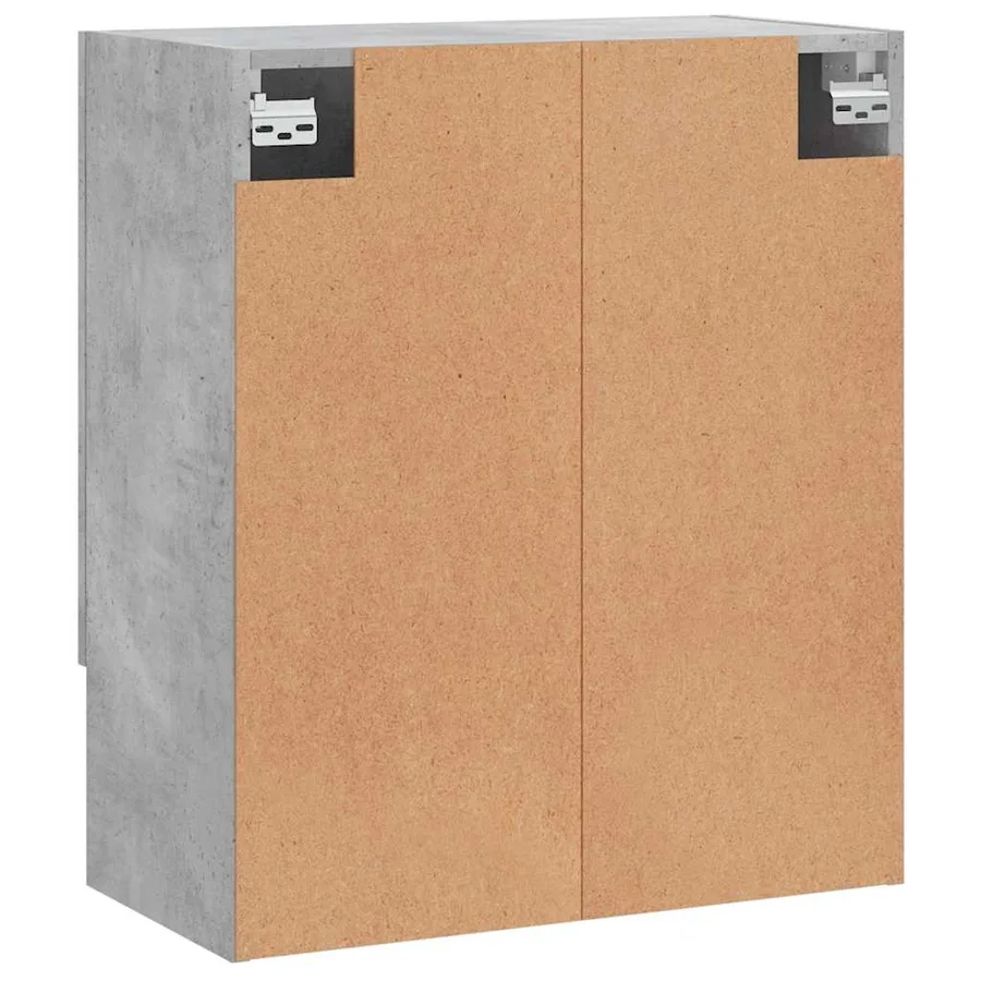 Armoire murale gris béton 60x31x70 cm bois d'ingénierie - 8
