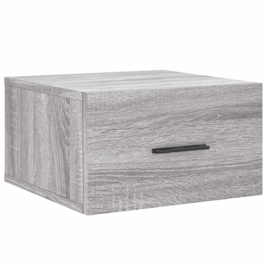 Tables de chevet murales 2 pcs sonoma gris 35x35x20 cm - 5