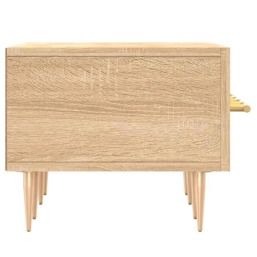 Meuble TV chêne sonoma 150x36x30 cm bois d'ingénierie - 7