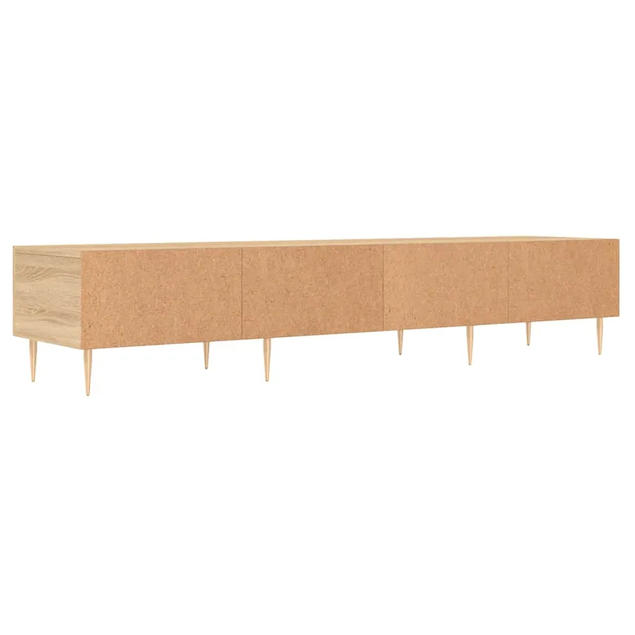 Meuble TV chêne sonoma 150x36x30 cm bois d'ingénierie - 8