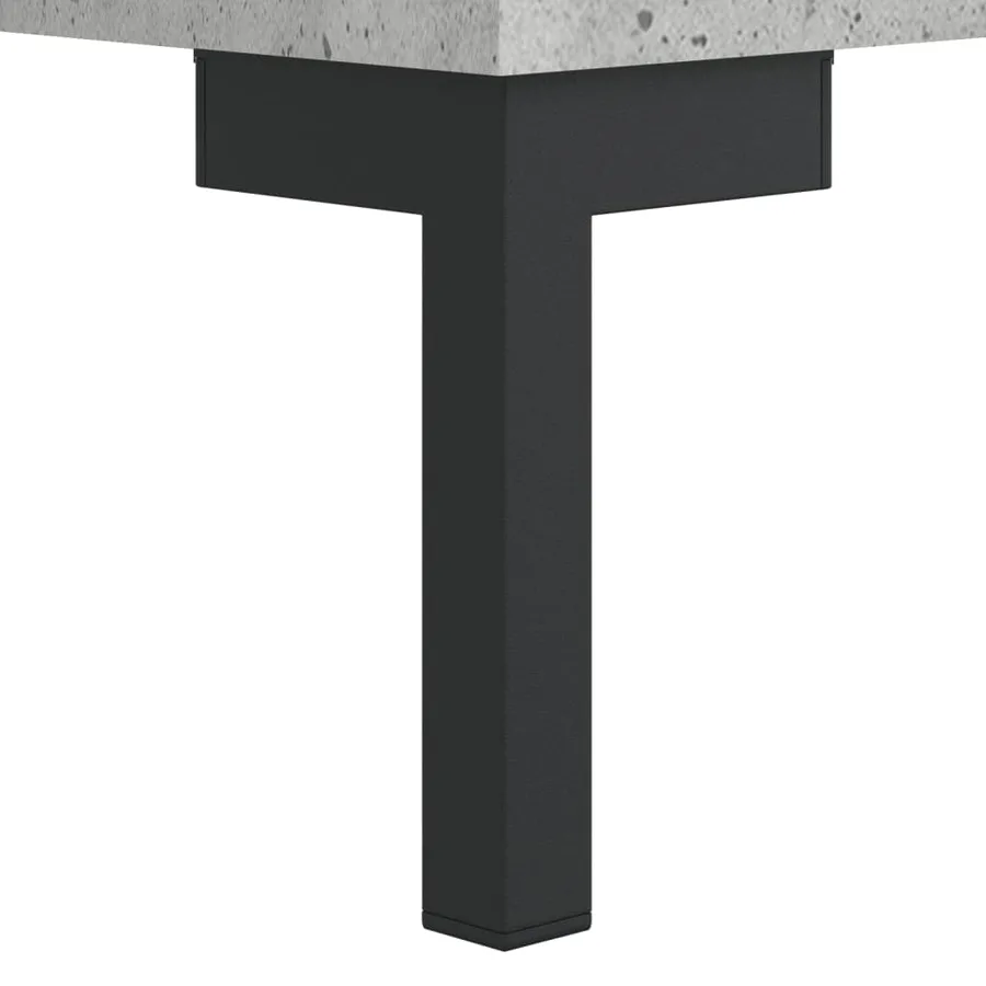 Buffet Gris béton 34,5x34x90 cm Bois d'ingénierie - 11