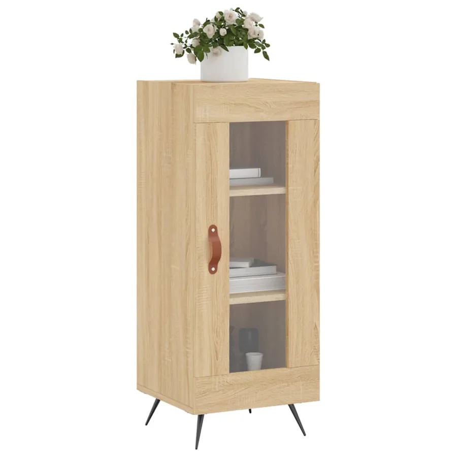 Buffet Chêne sonoma 34,5x34x90 cm Bois d'ingénierie - 3