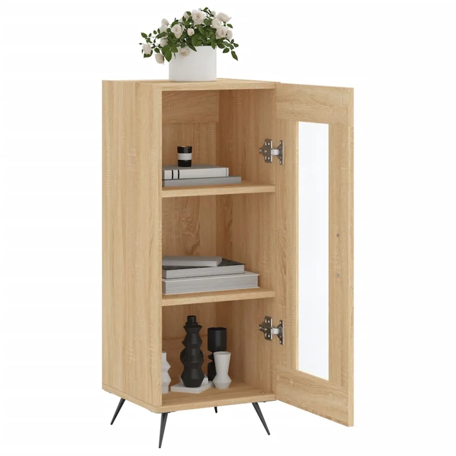 Buffet Chêne sonoma 34,5x34x90 cm Bois d'ingénierie - 4