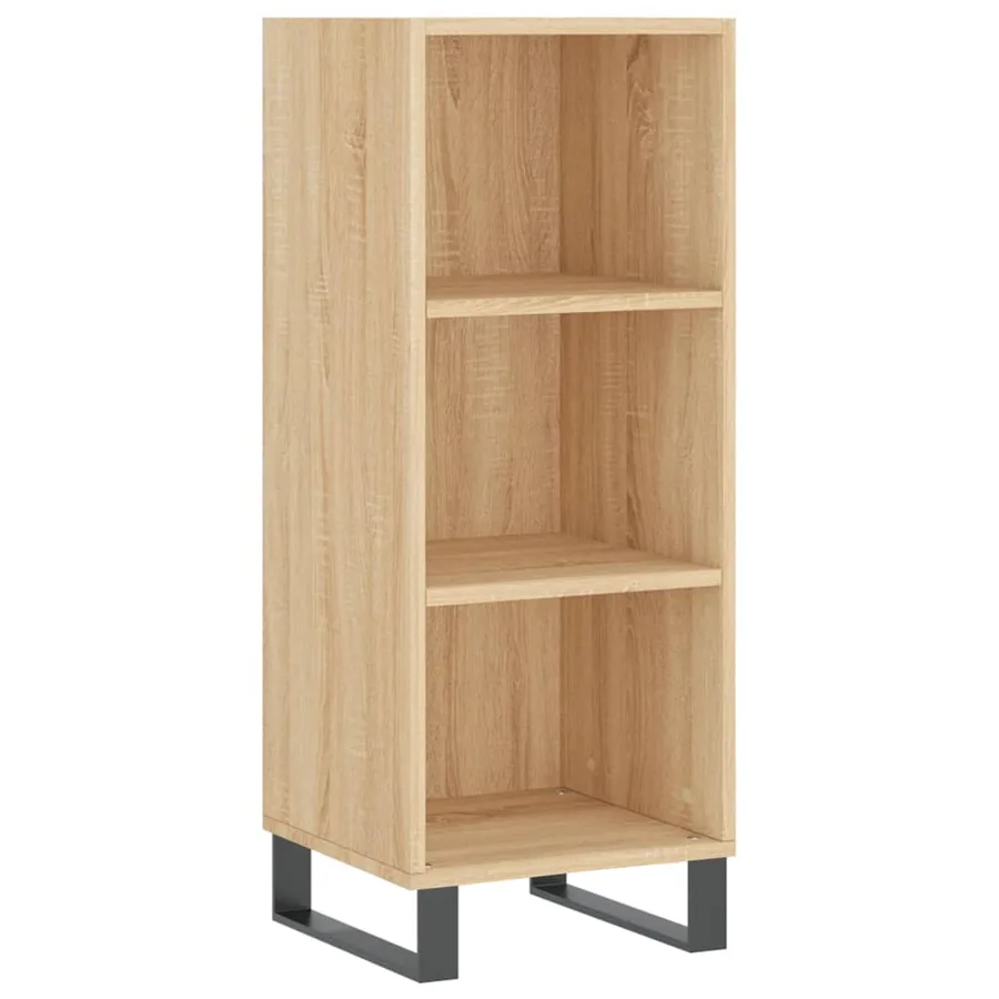 Buffet chêne sonoma 34,5x32,5x90 cm bois d'ingénierie - 2