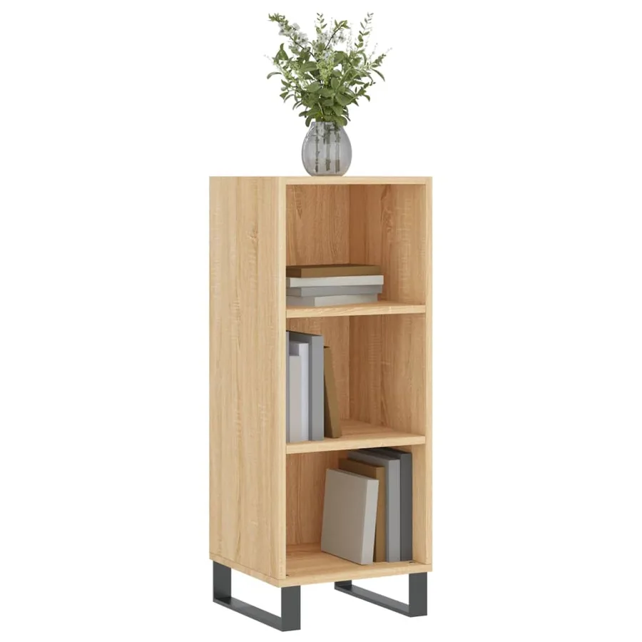 Buffet chêne sonoma 34,5x32,5x90 cm bois d'ingénierie - 3