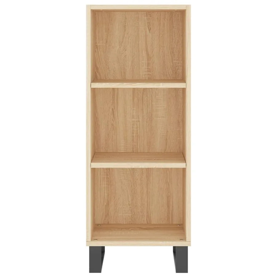 Buffet chêne sonoma 34,5x32,5x90 cm bois d'ingénierie - 4