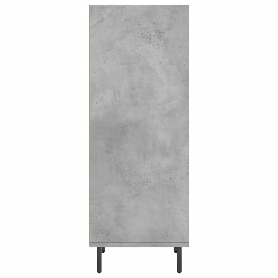 Buffet gris béton 34,5x32,5x90 cm bois d'ingénierie - 5