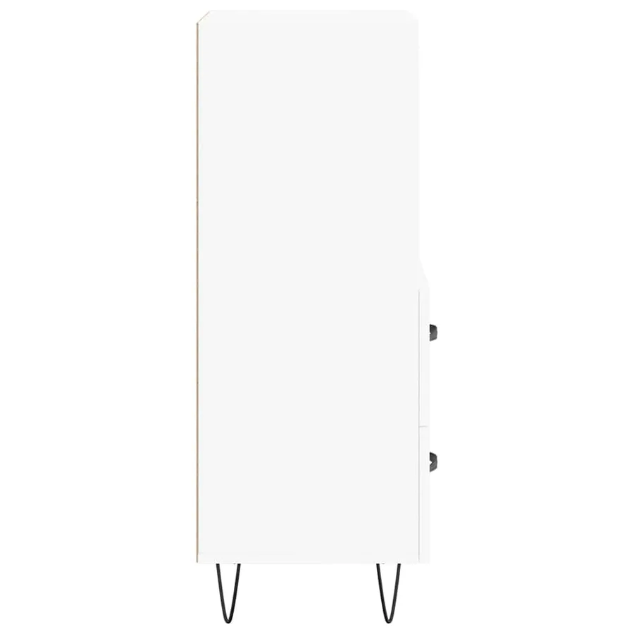 Buffet blanc 34,5x34x90 cm bois d'ingénierie - 7