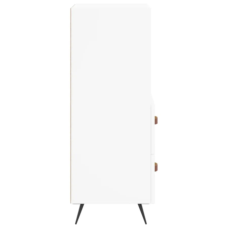 Buffet blanc 34,5x34x90 cm bois d'ingénierie - 7
