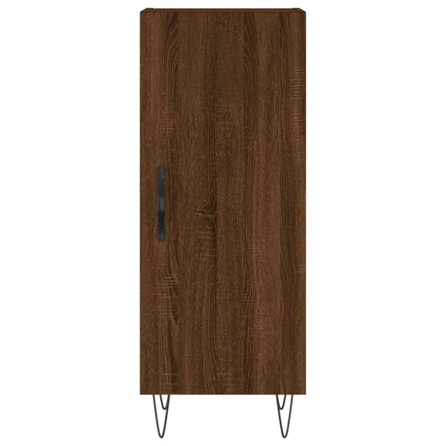 Buffet Chêne marron 34,5x34x90 cm Bois d'ingénierie - 5