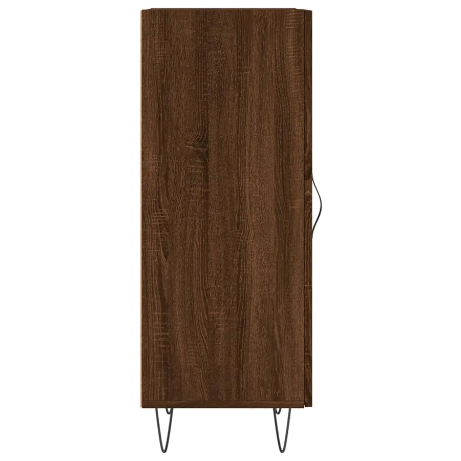 Buffet Chêne marron 34,5x34x90 cm Bois d'ingénierie - 7