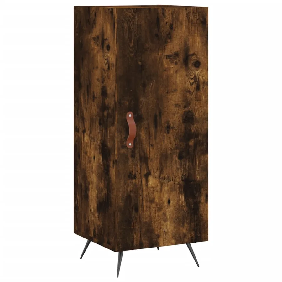 Buffet Chêne fumé 34,5x34x90 cm Bois d'ingénierie - 2
